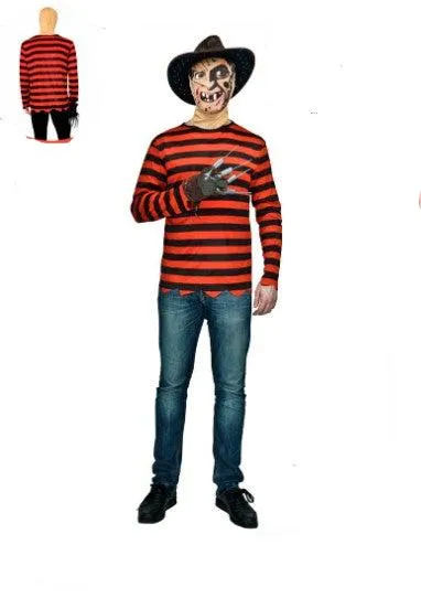 Adult Halloween Nightmare Man Freddy Costume