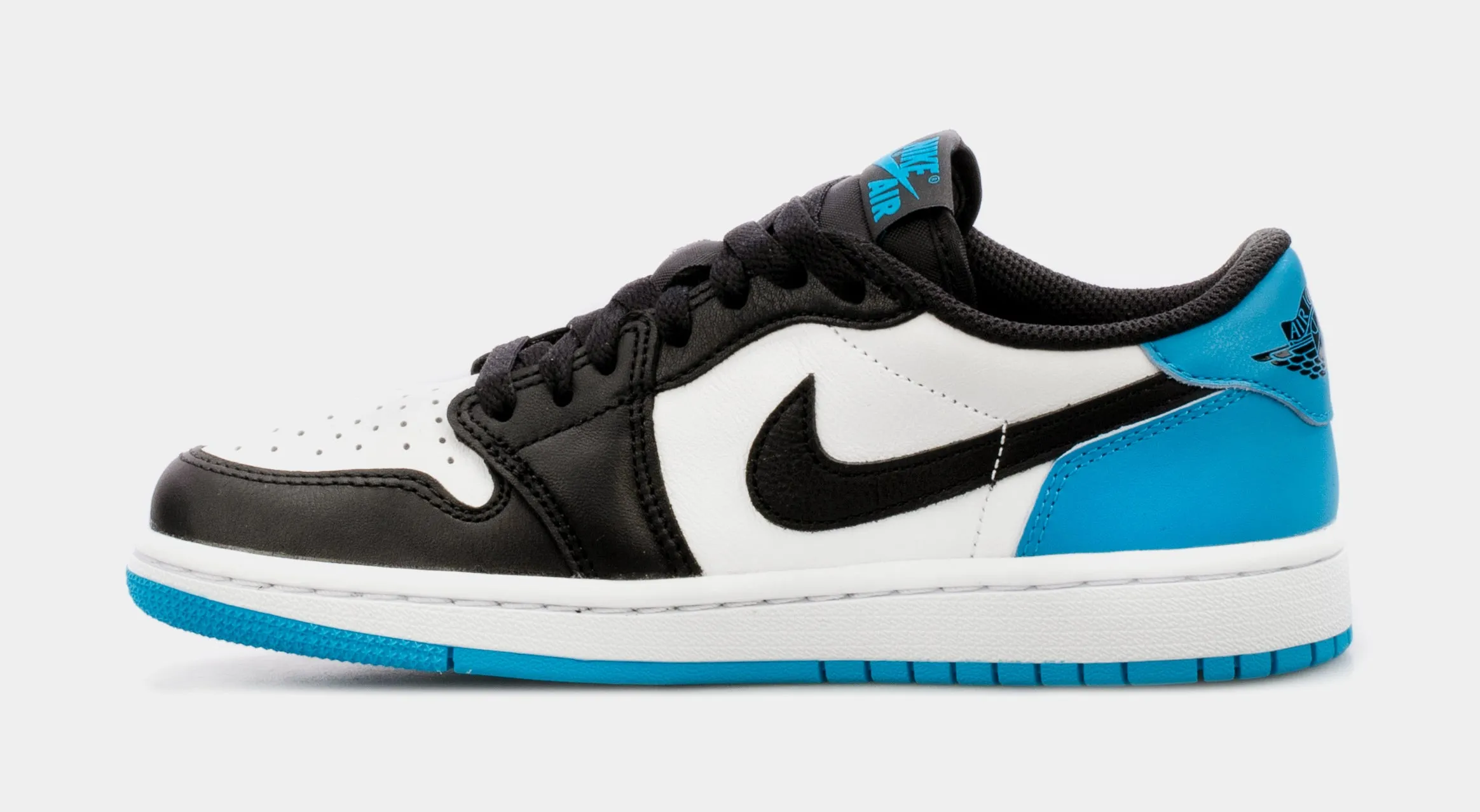 Air Jordan 1 Low Powder Blue Womens Lifestyle Shoes (Black/Blue) Free Shipping