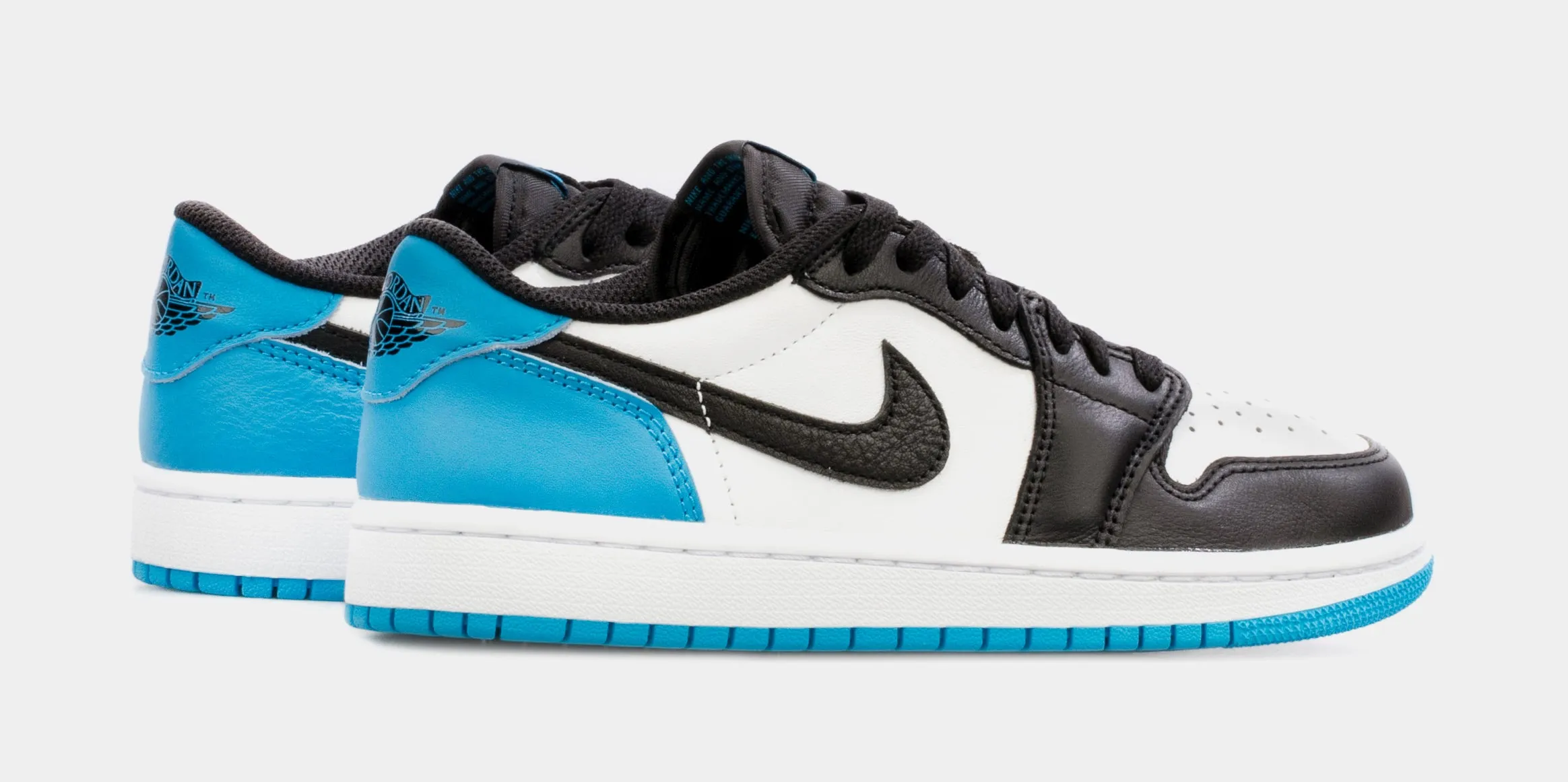 Air Jordan 1 Low Powder Blue Womens Lifestyle Shoes (Black/Blue) Free Shipping