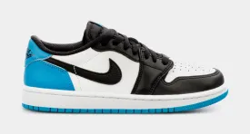 Air Jordan 1 Low Powder Blue Womens Lifestyle Shoes (Black/Blue) Free Shipping