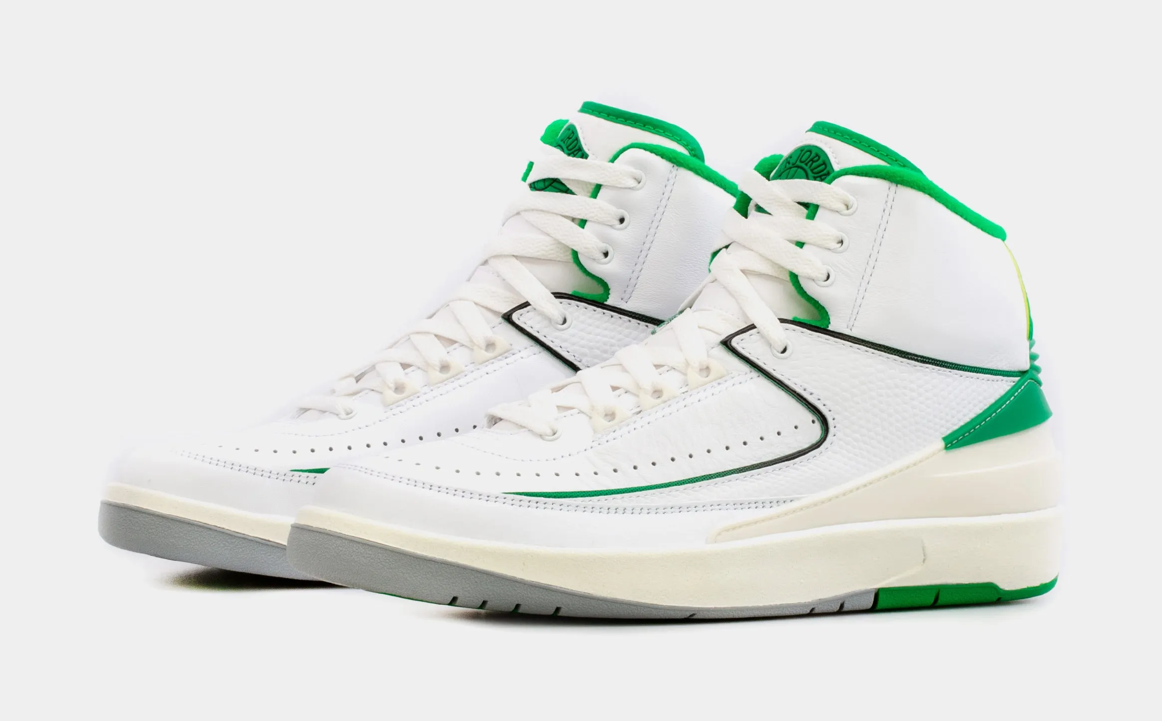 Air Jordan 2 Retro Lucky Green Mens Lifestyle Shoes (White/Green) Free Shipping