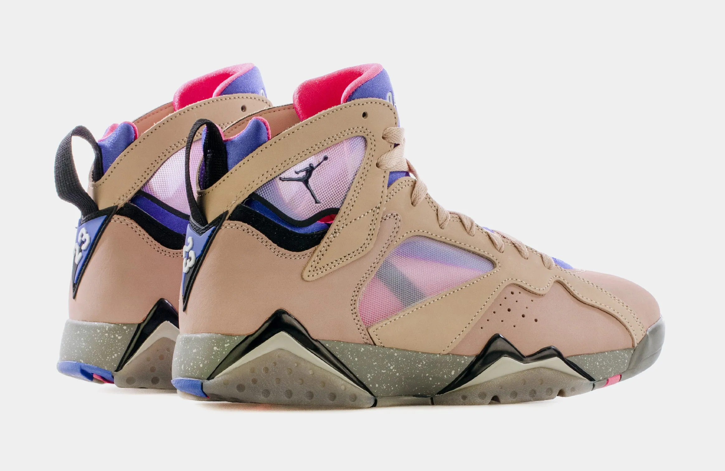 Air Jordan 7 Retro SE Sapphire Mens Lifestyle Shoes (Beige/Pink) Free Shipping