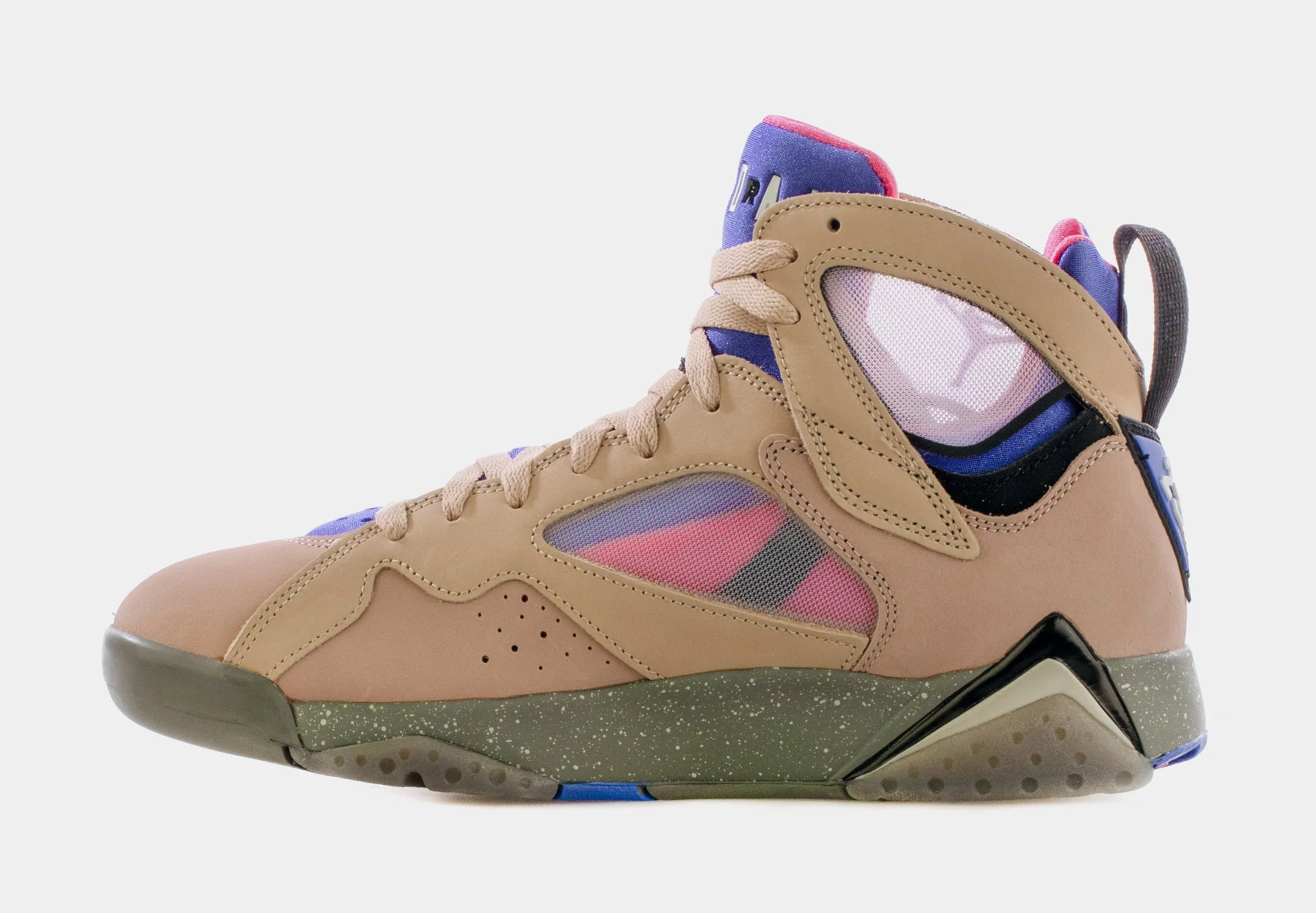 Air Jordan 7 Retro SE Sapphire Mens Lifestyle Shoes (Beige/Pink) Free Shipping