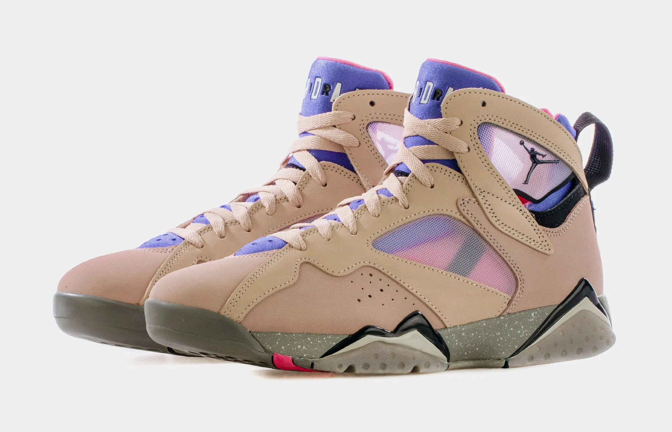 Air Jordan 7 Retro SE Sapphire Mens Lifestyle Shoes (Beige/Pink) Free Shipping