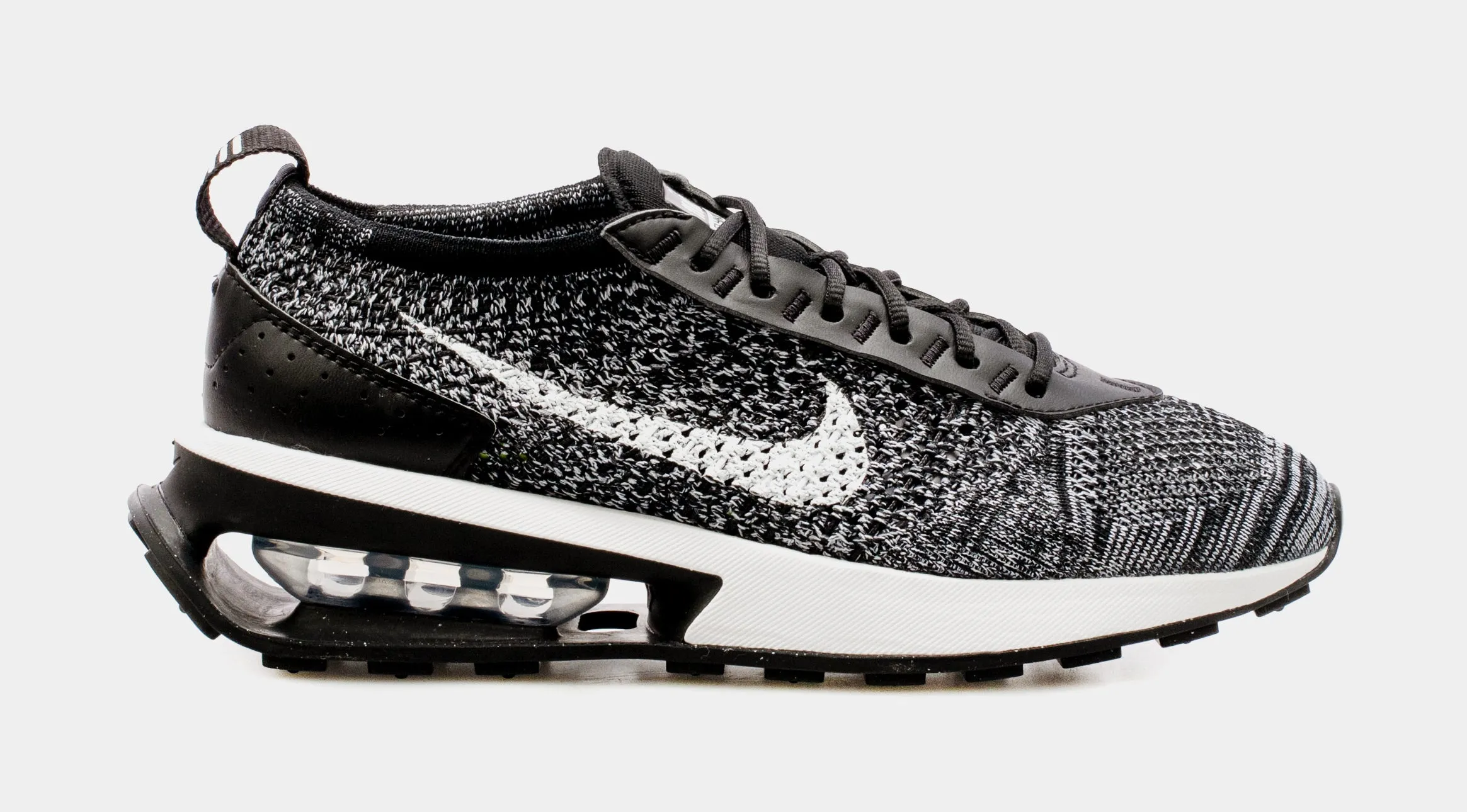 Air Max Flyknit Racer Womens Running Shoes (Black/White)