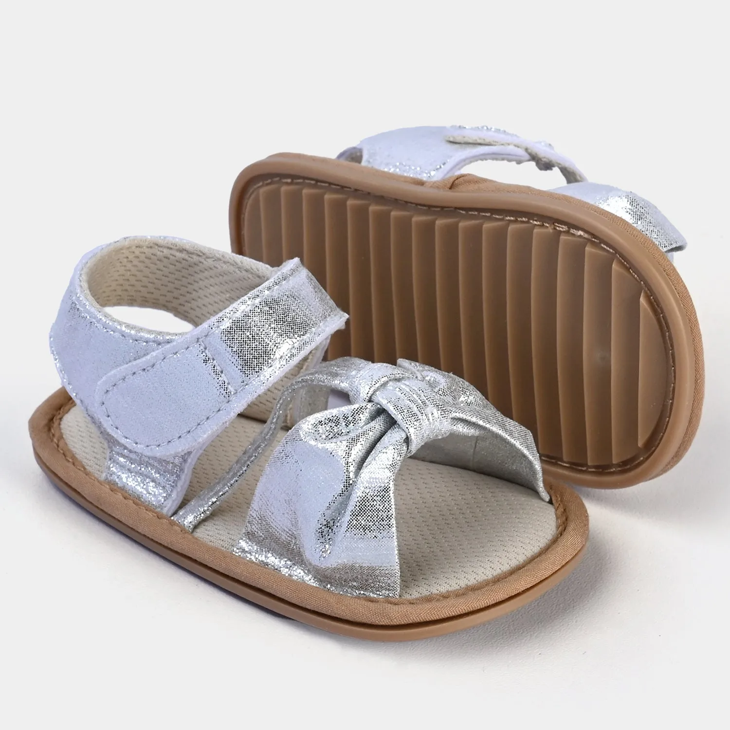 Baby Girls Shoes H15-SILVER