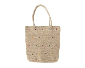 Bag: Dotted Jute Shoulder