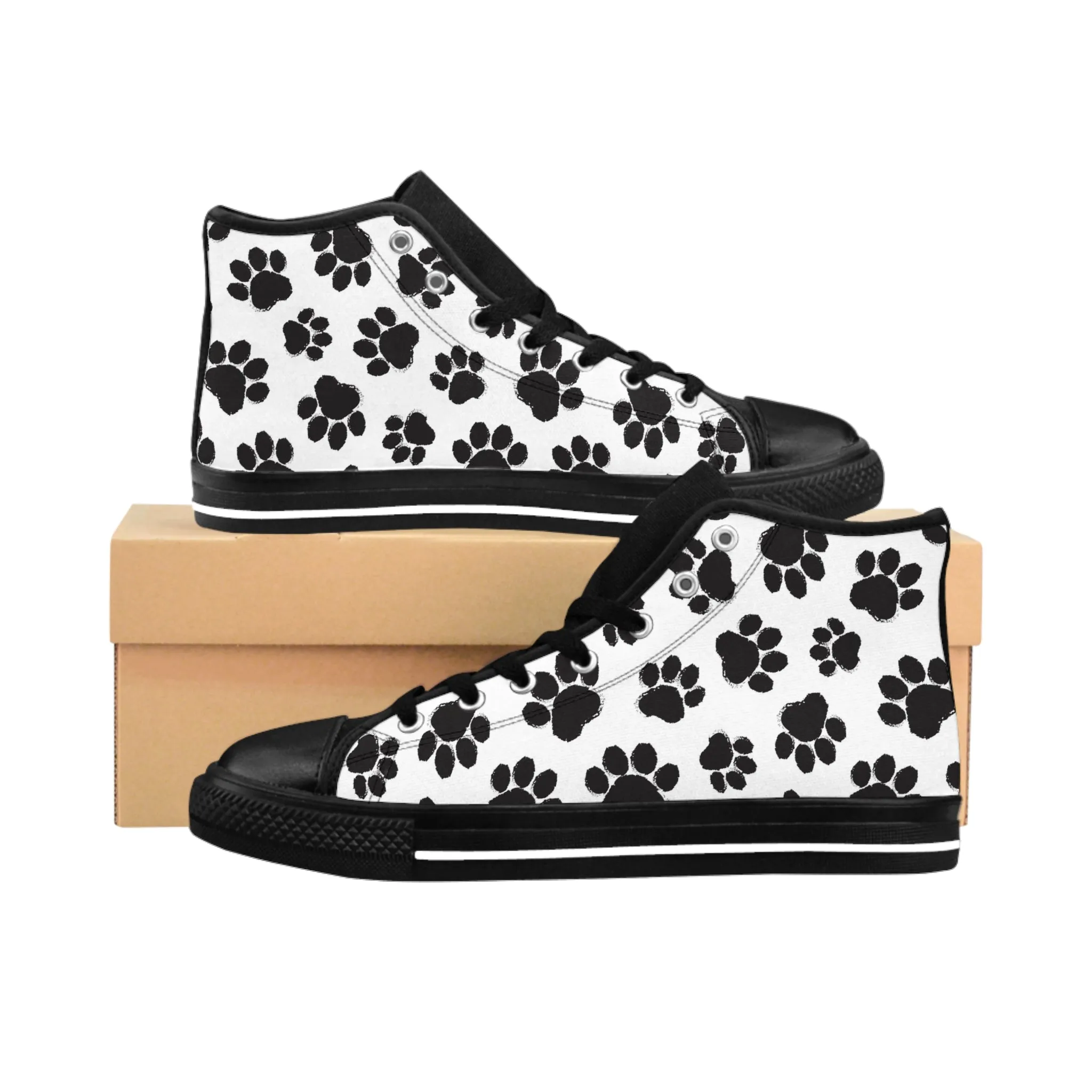 Black Dog Paws Women's Classic Sneakers