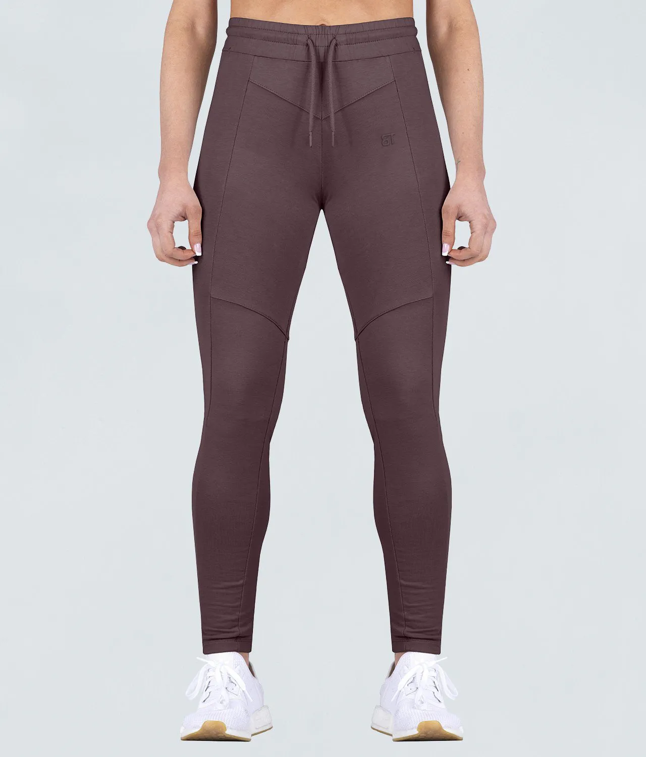 Born Tough Contoured Ash Brown Running Tracksuit Jogger Leggings for Women