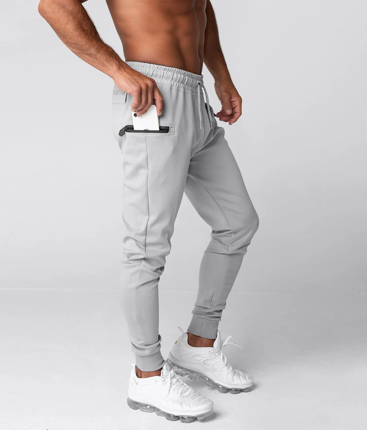 Born Tough Momentum Gray Running Jogger Pants for Men