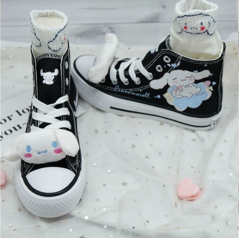 Cinna Dog Painted High Tops