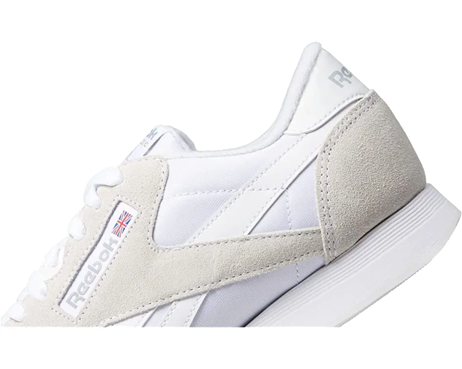 Classic Nylon Reebok Lifestyle Sneakers, white