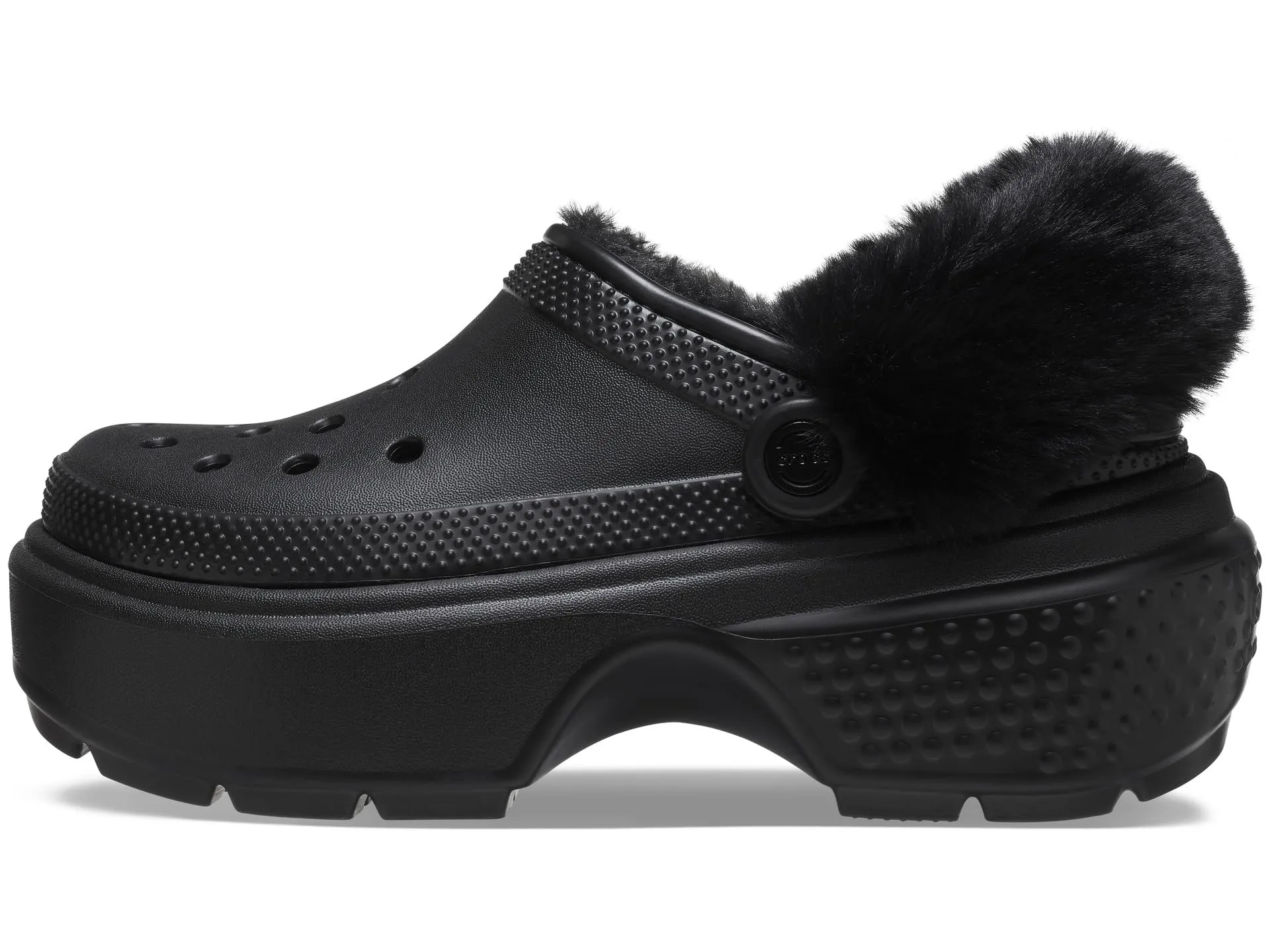 Crocs Classic Lined Stomp Clog, black