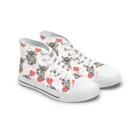 Cute Lemur Women's High Top Sneakers