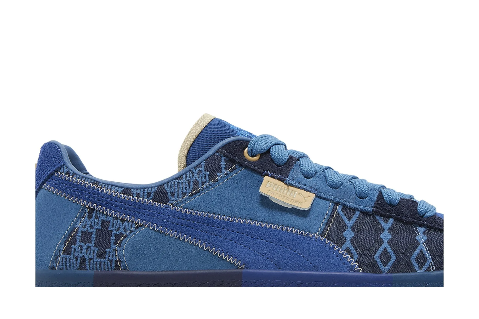 Dapper Dan x Clyde Vintage Puma sneakers, blue