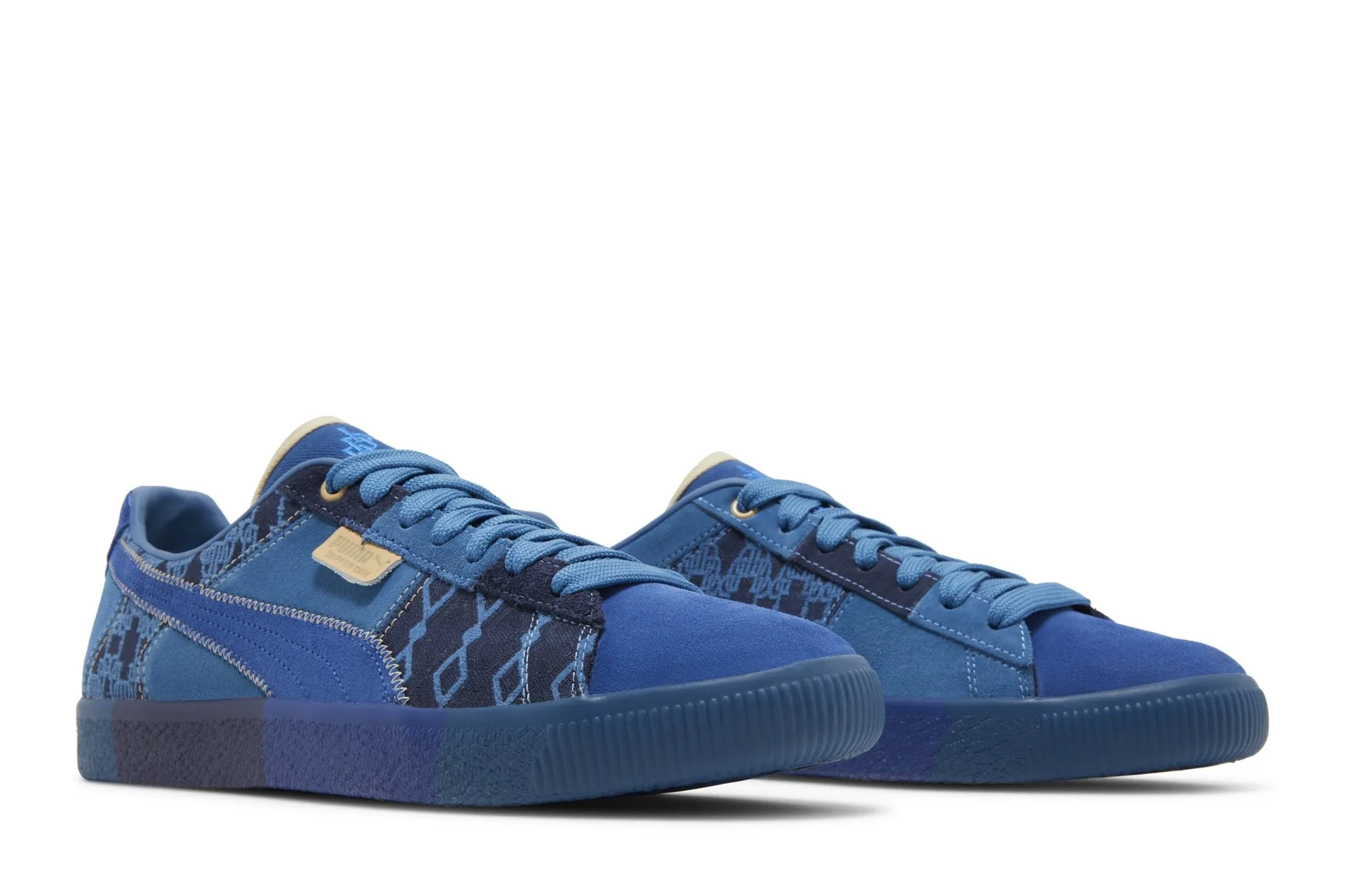 Dapper Dan x Clyde Vintage Puma sneakers, blue