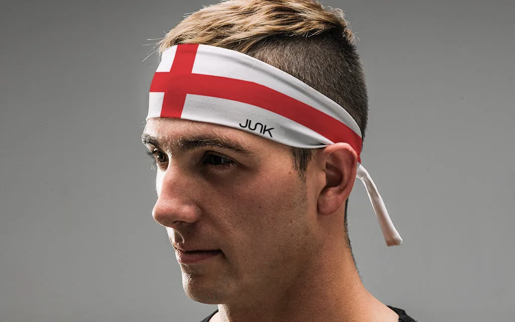 England Flag Tie Headband