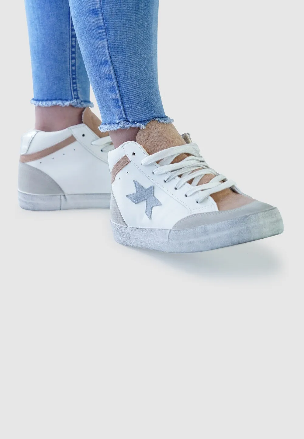 Findlay Galaxy High Top Sneakers, White