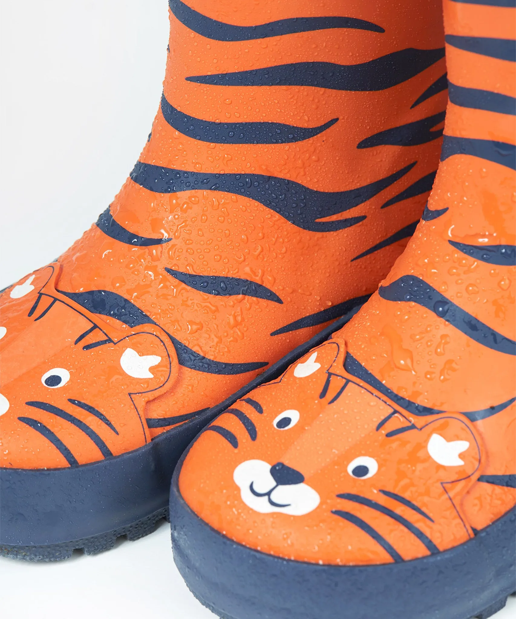 Frugi Puddle Buster Wellington Boots - Salamander/Tiger