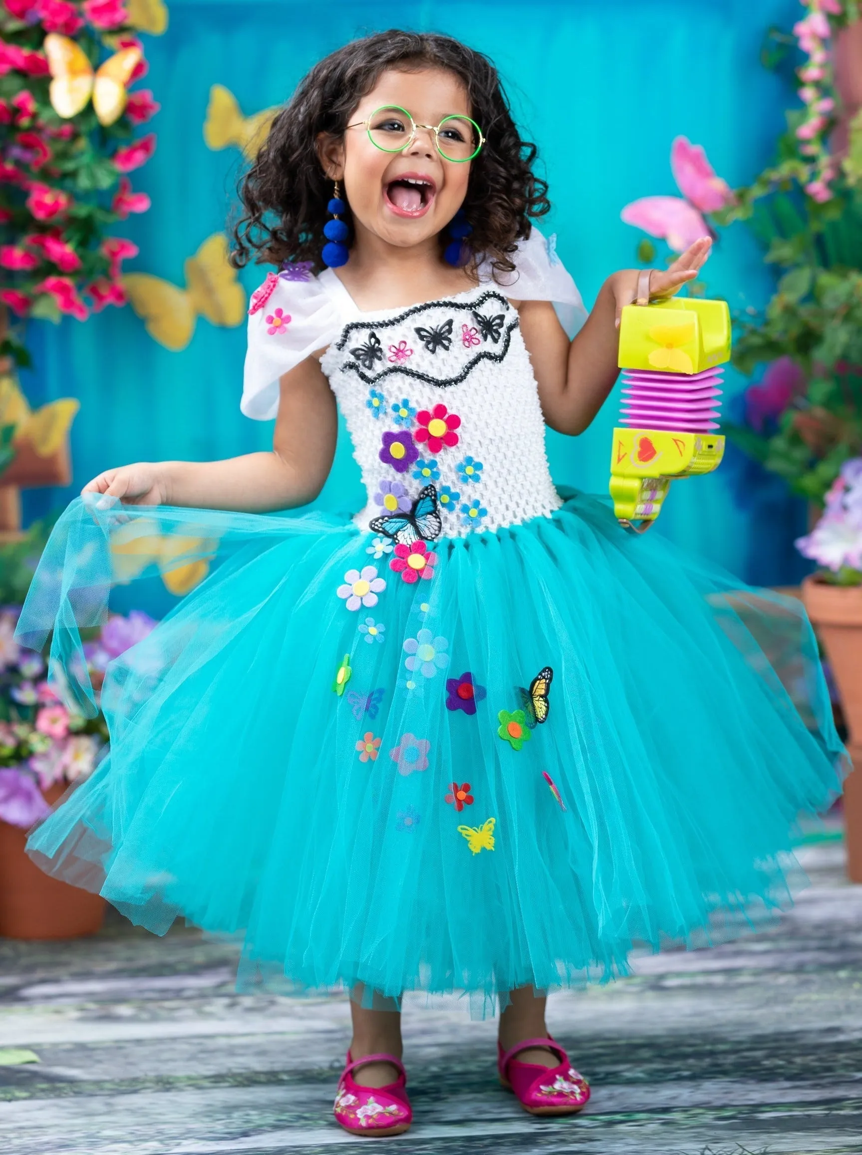 Girls Mirabel Floral Tutu Costume Dress