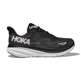 HOKA Men's Clifton 9 Wide Black/White