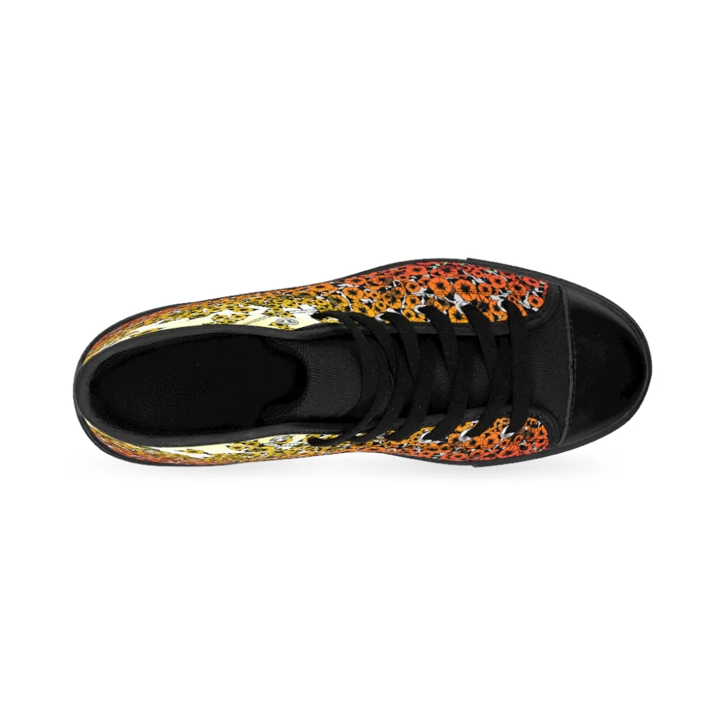 Hot Flowers Women's High-top Sneakers