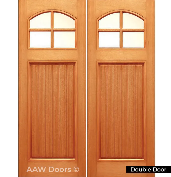 HTC 40 - Craftsman Mahogany Wood Entry Solid Door