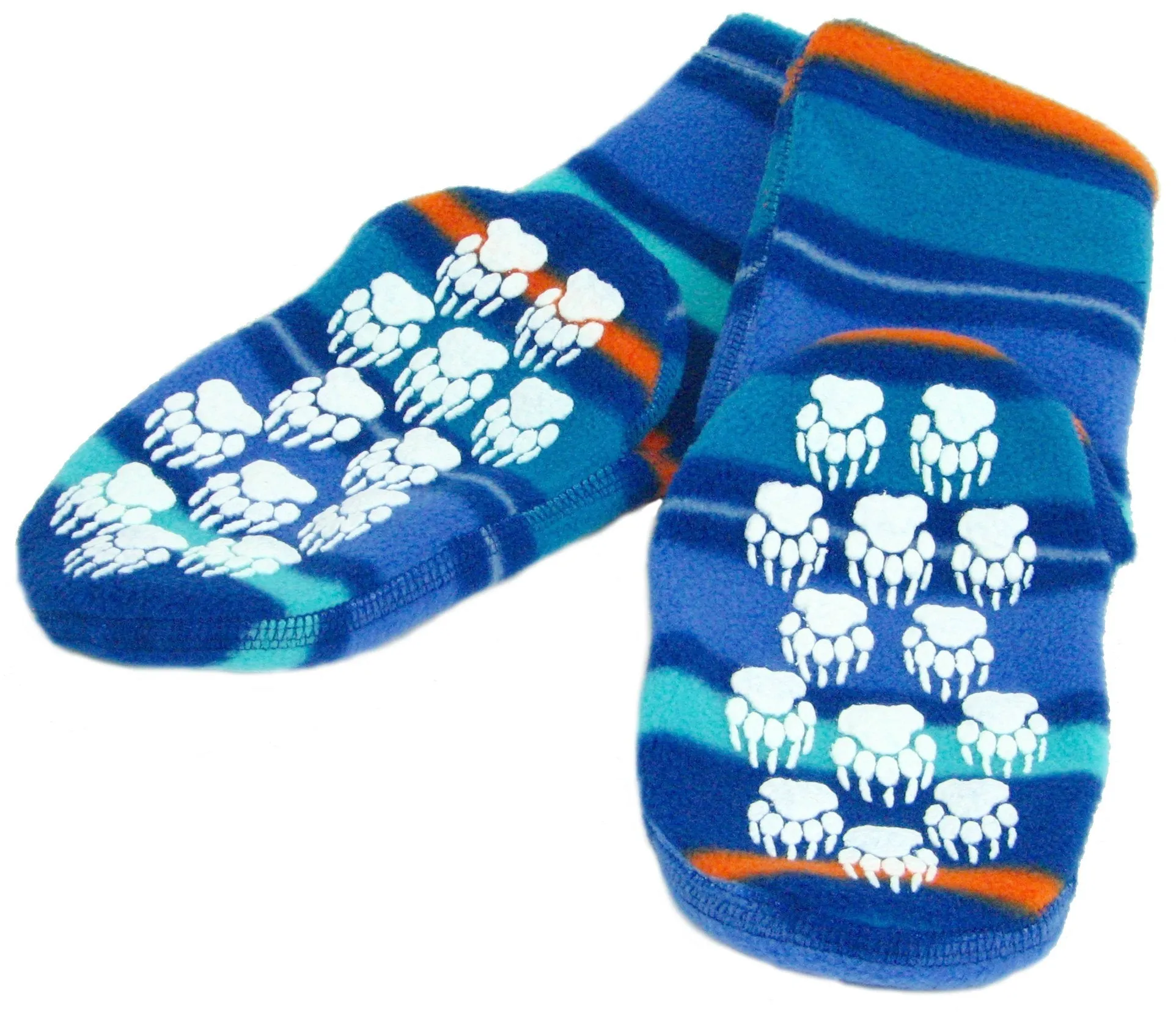 Kids' Nonskid Fleece Socks - Jazz Stripes