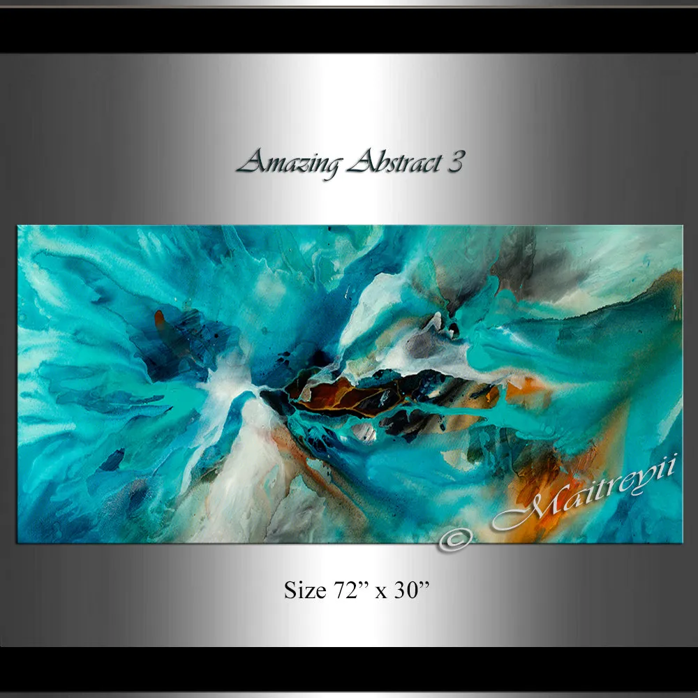 Large Modern Art Oil Painting on Canvas - Modern Wall Art Amazing Abstract 3