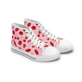 Lips Women's High Top Sneakers