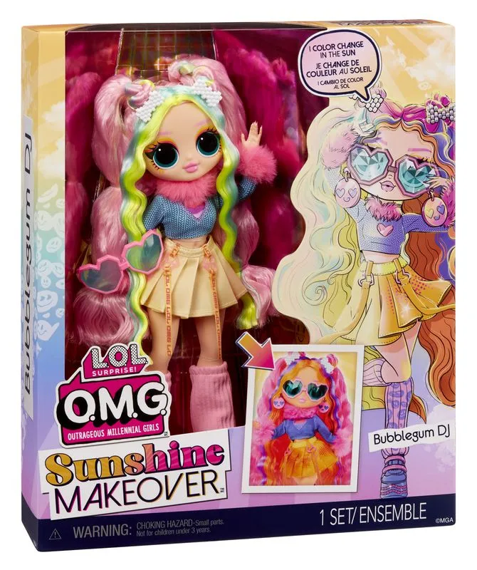 L.O.L. SURPRISE O.M.G. SUNSHINE MAKEOVER BUBBLEGUM DJ