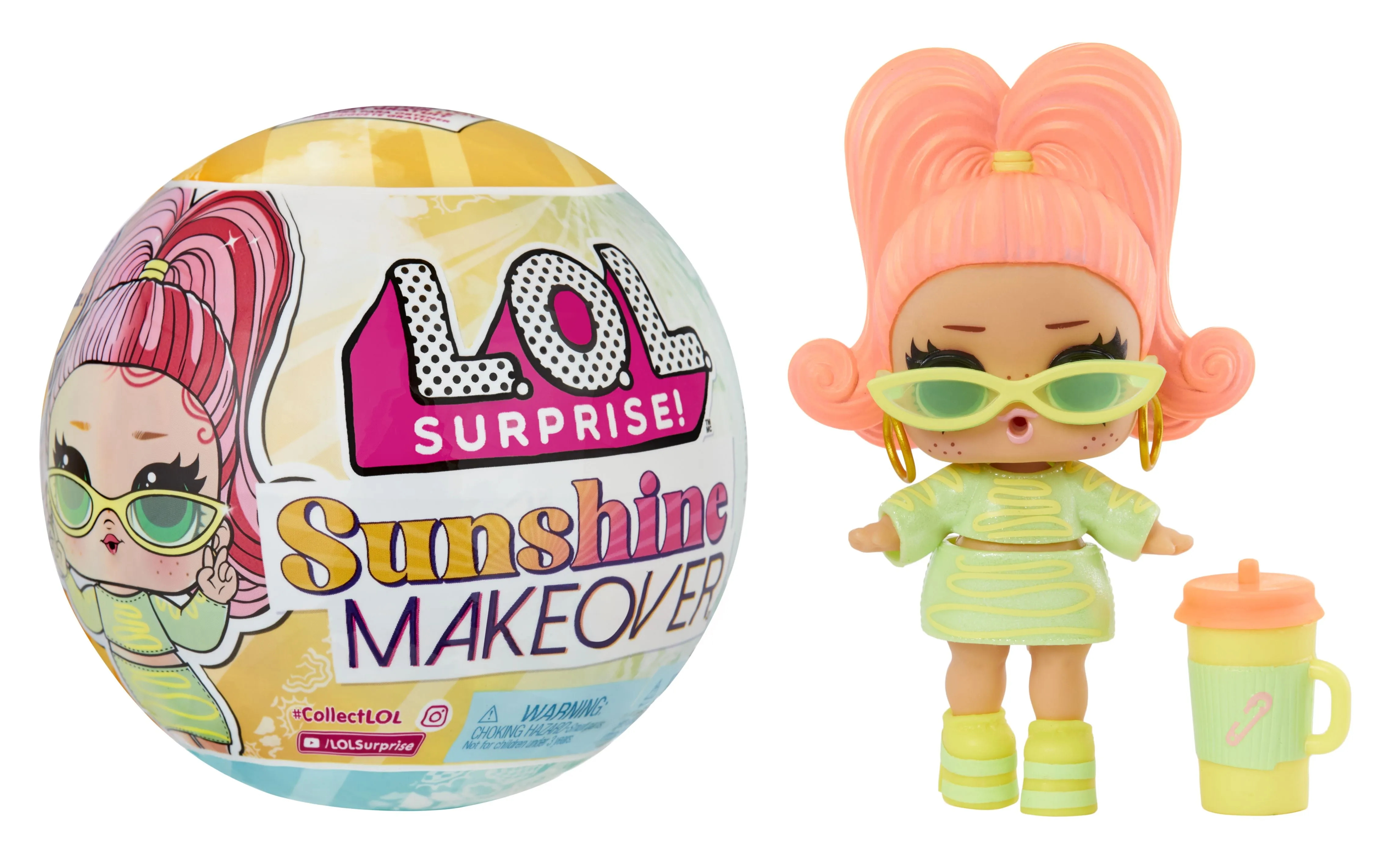 L.O.L. Surprise Sunshine Makeover Color Change Doll S23 Surprise Ball