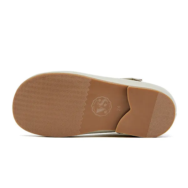 Lucy Velcro T-Bar Kids Shoe Rose Gold Leather