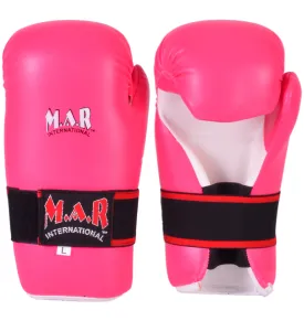 MAR-155B | Pink Semi Contact Karate Gloves for Women