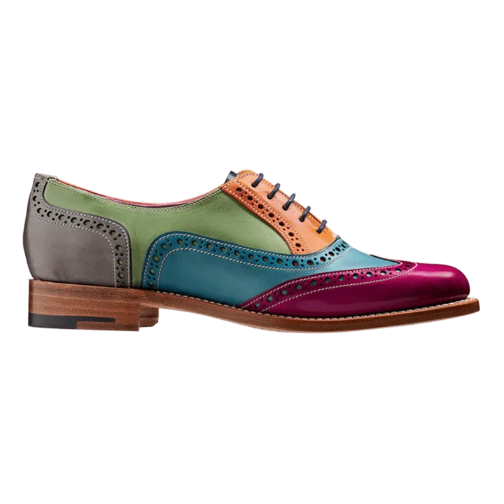 New Handmade Men's Wing Tip Multi-color Leather Dress Lace Up Shoes