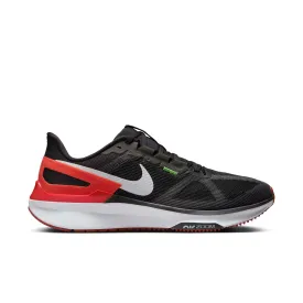 Nike | Men's Structure 25 Road Running Shoes - Black/White-Picante