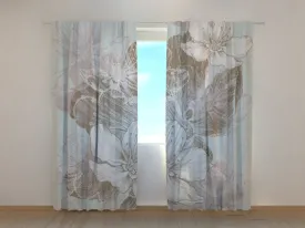 Photo Curtain Modern Floral