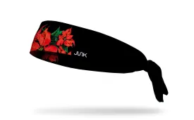 Poinsettia Tie Headband