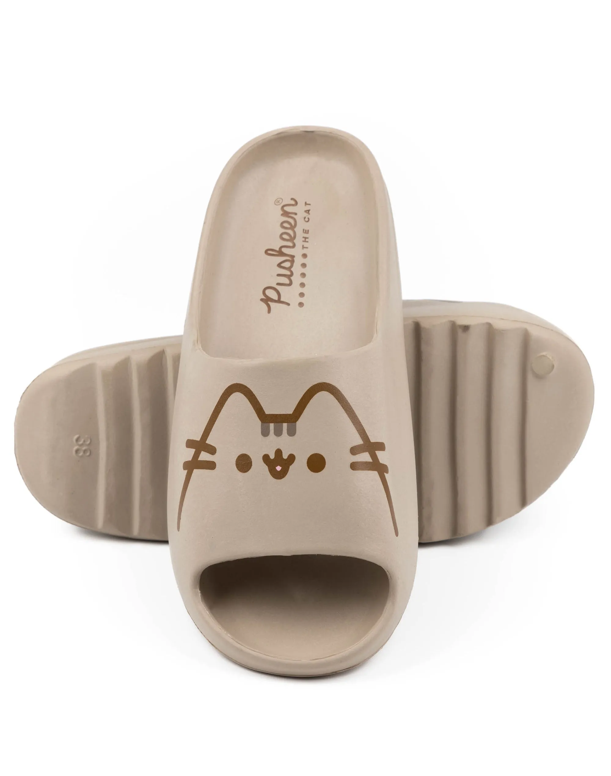 Pusheen The Cat Girls Cartoon Cat Summer Sliders Shoes