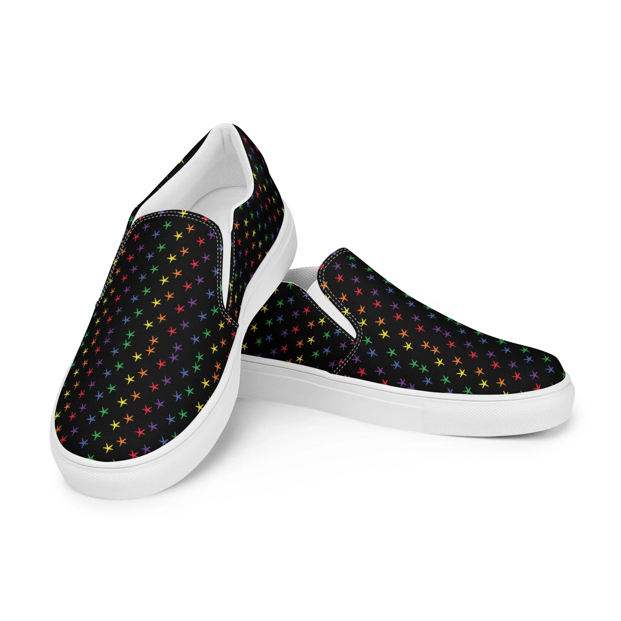 Rainbow Starfish Women’s Slip-on Canvas Shoes