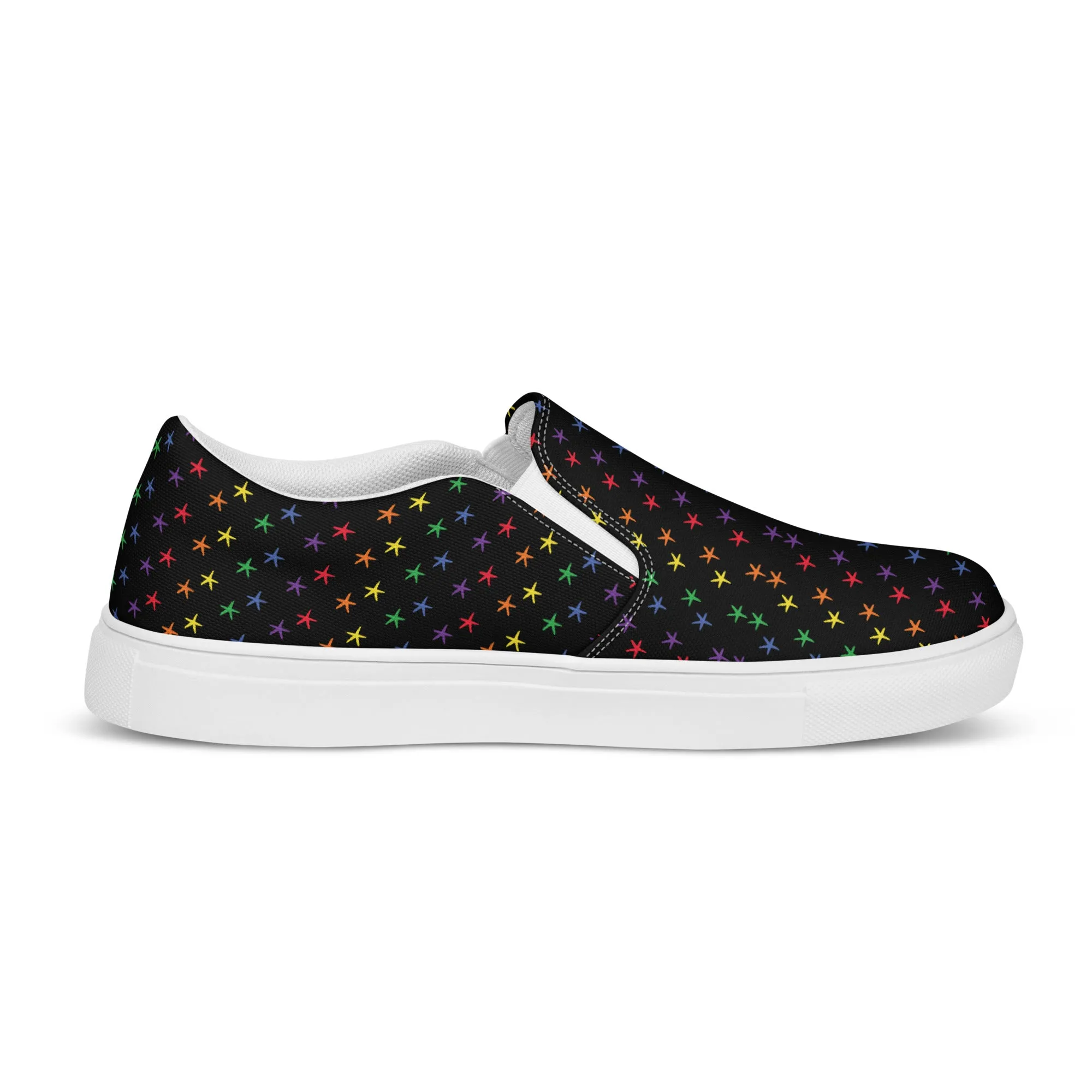 Rainbow Starfish Women’s Slip-on Canvas Shoes