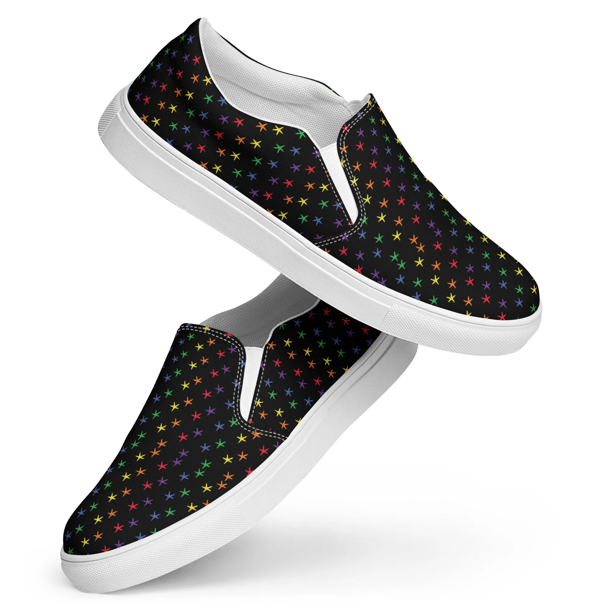 Rainbow Starfish Women’s Slip-on Canvas Shoes