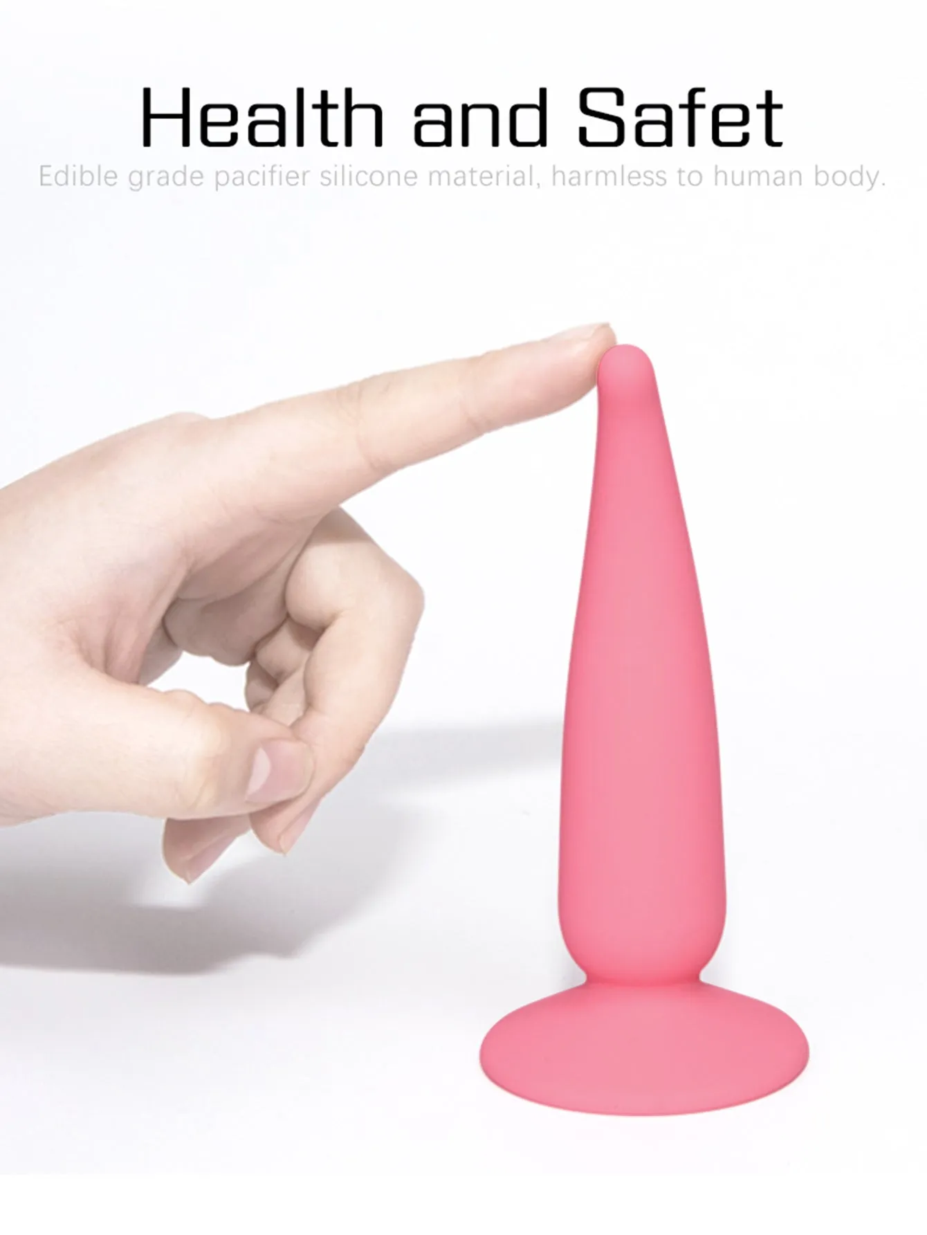 Suction Cup Dildo Anal Plug - Soft Silicone Vagina Stimulator Adult Toys for Unisex