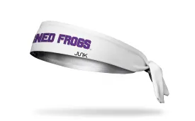 TCU: Horned Frogs White Tie Headband