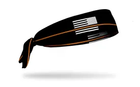 Thin Orange Line Tie Headband