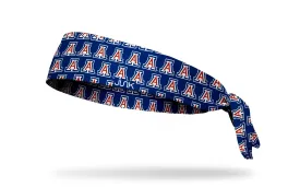 University of Arizona: Repeating Pattern Navy Tie Headband