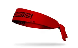 University of Louisville: Wordmark Red Tie Headband