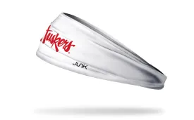 University of Nebraska: Huskers White Headband