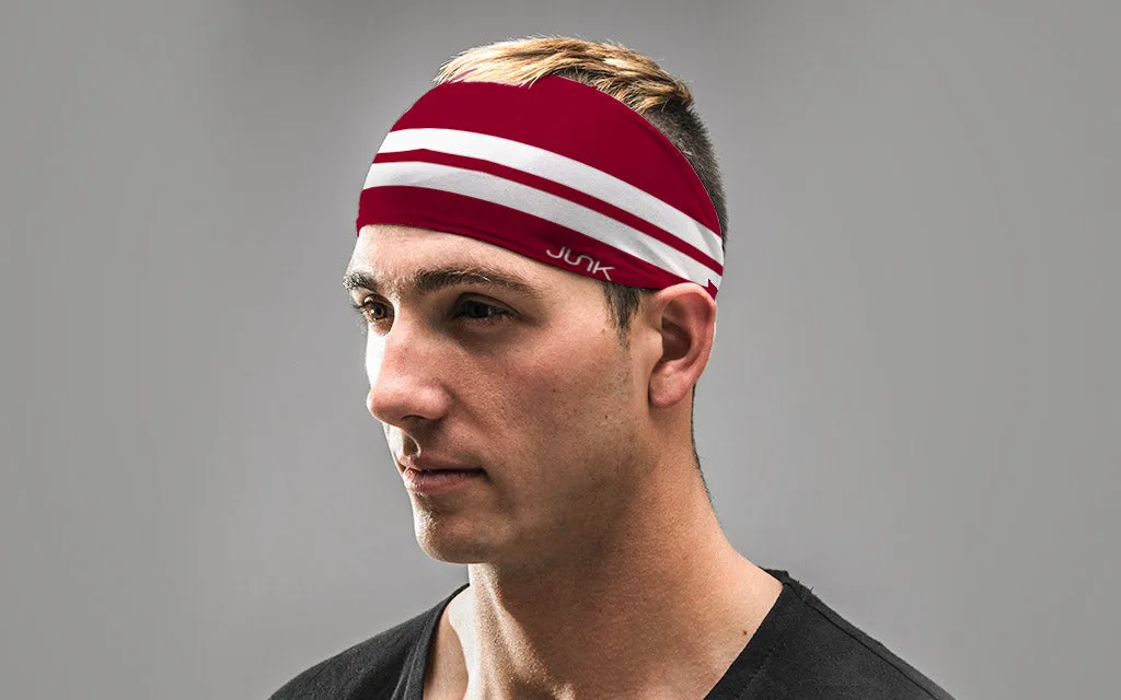 Varsity Stripe (Maroon) Headband