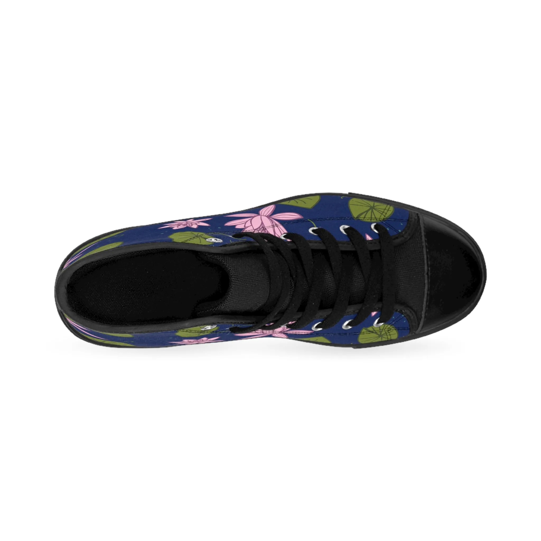 Water Lily Pad Men's Classic Sneakers